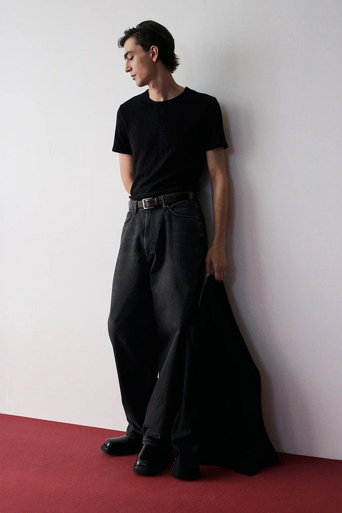 Slim-Fit Textured T-Shirt