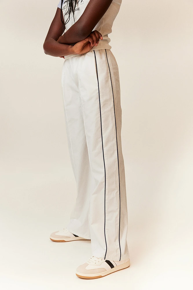 Track Pants with Piping