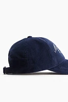 Casquette en velours côtelé