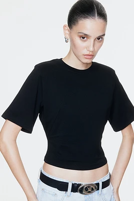 T-shirt à épaulettes