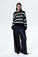 Jacquard-Knit Sweater