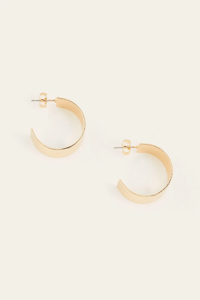 Wide Hoop Earrings