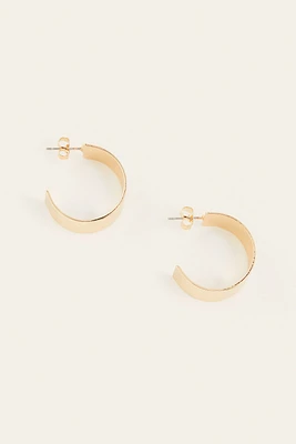 Wide Hoop Earrings