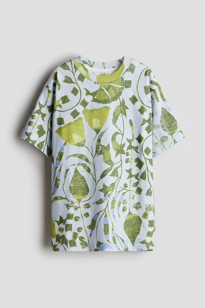 T-shirt en coton imprimé