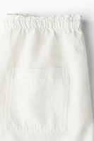 Linen-blend Pull-on Shorts