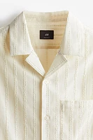 Regular Fit Textured-weave Resort Shirt