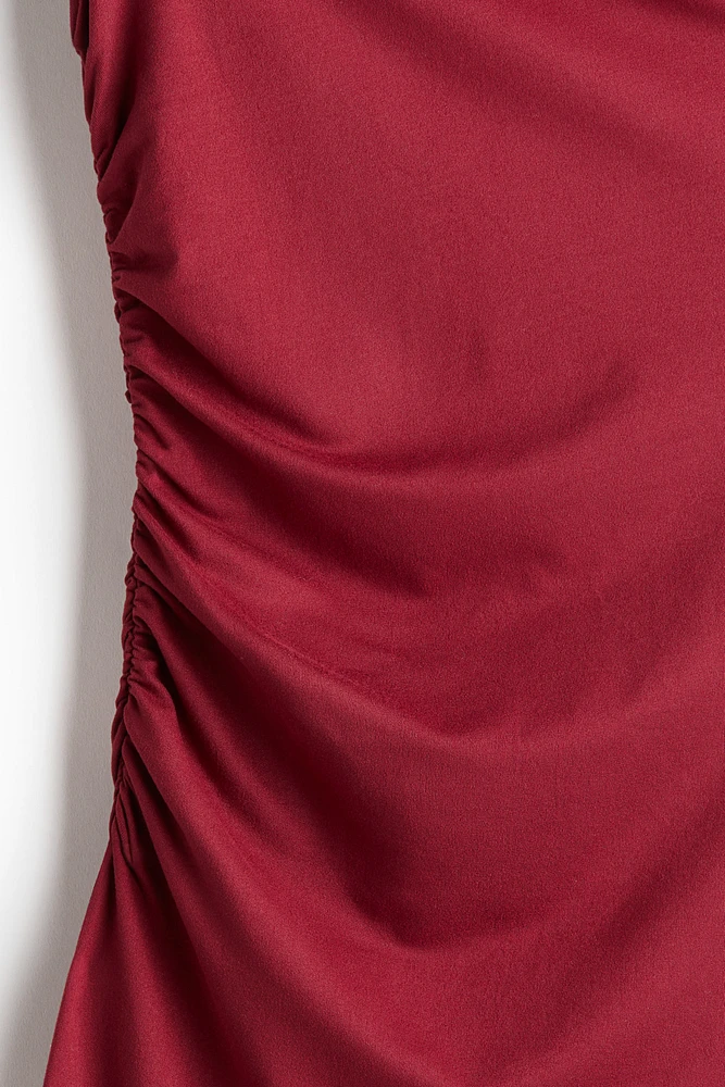 Twist-Detail One-Shoulder Dress