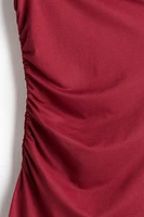 Twist-Detail One-Shoulder Dress