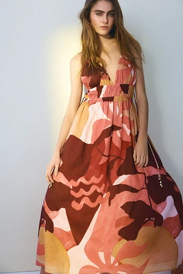 Crêpe Maxi Dress