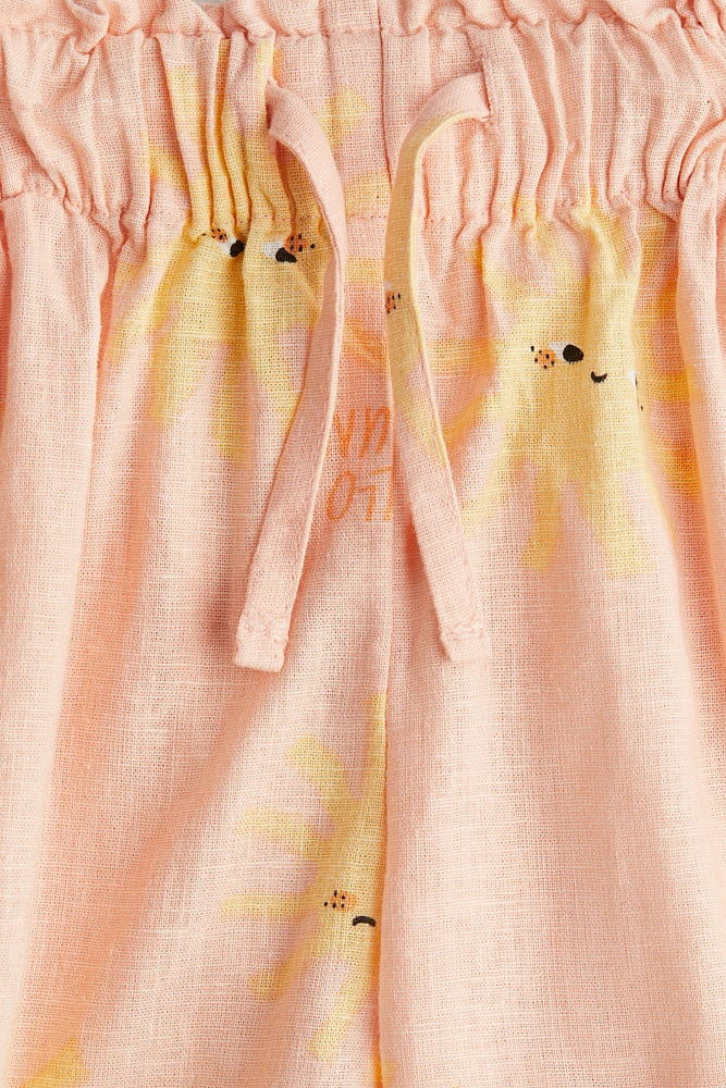 Linen-blend Shorts