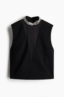 Rhinestone-Embellished Top