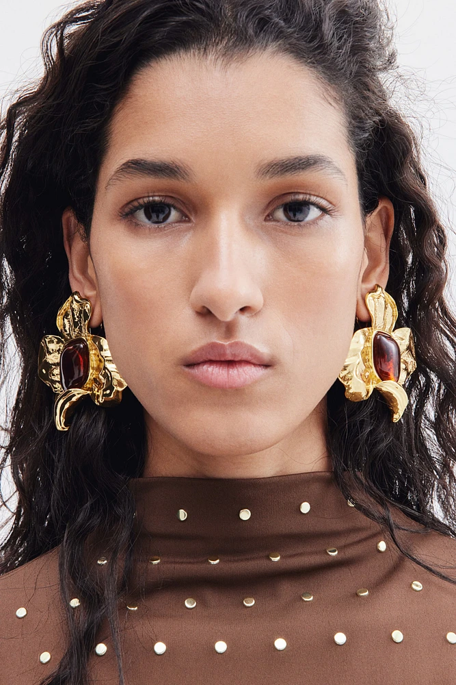 Flower-Shaped Earrings