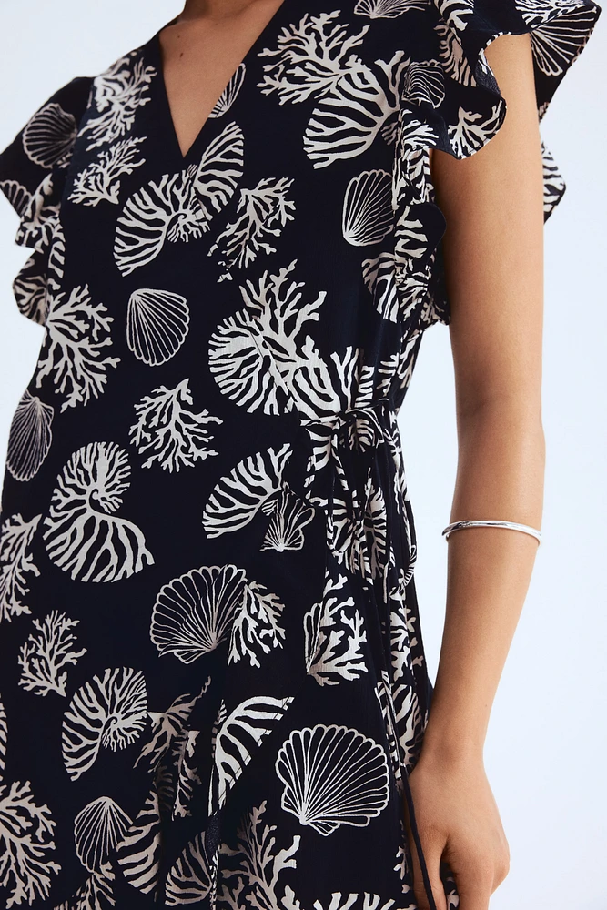 Robe portefeuille à motif