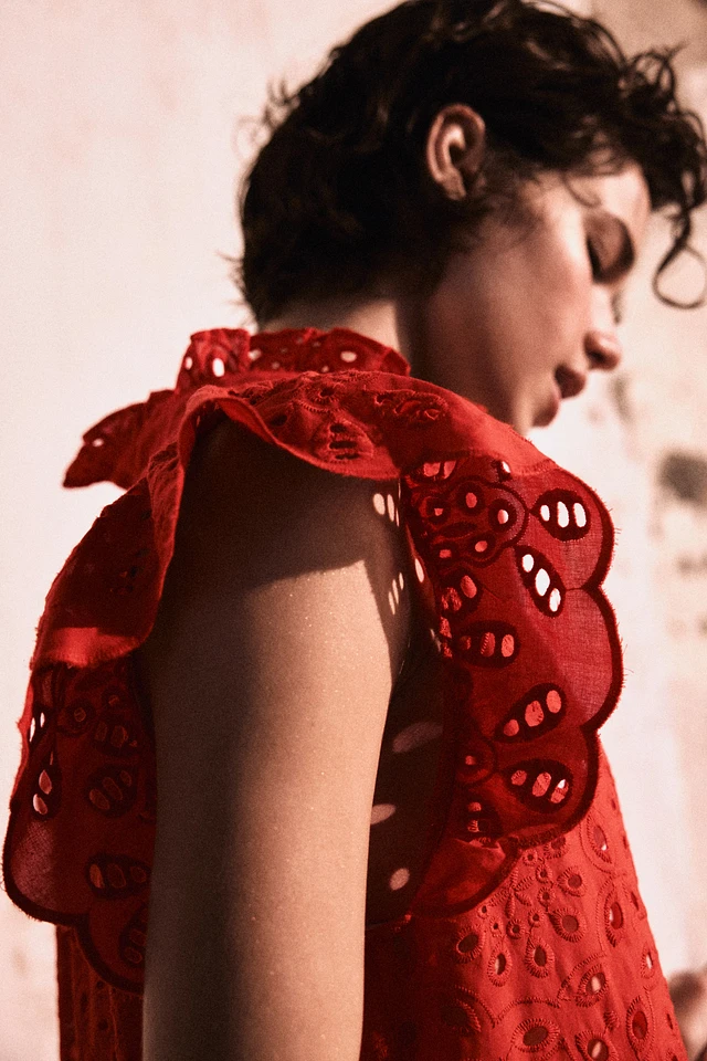 Eyelet Embroidery Dress