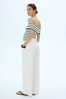 MAMA Denim Drawstring Pants