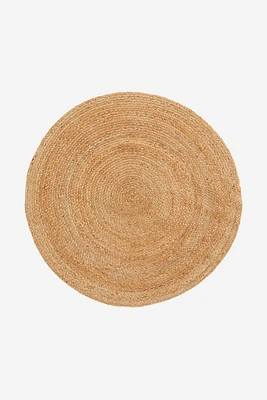 Tapis rond en jute