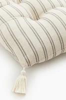 Rectangular Tasseled Cushion
