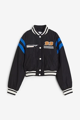 Bomber Jacket with Pile Collar