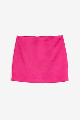 Linen-blend Mini Skirt