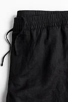 Regular Fit Linen Shorts