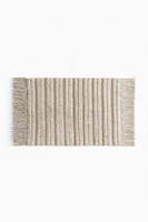 Fringed Cotton Bath Mat