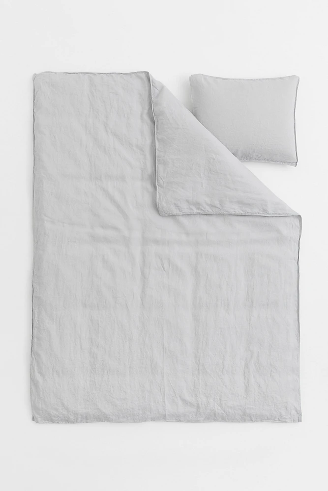 Linen Twin Duvet Cover Set