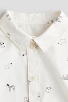 Short-Sleeved Cotton Shirt