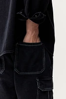 Loose Cargo Denim Joggers