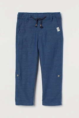 Straight Fit Twill Pants