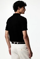 Muscle Fit Half-Zip Polo Shirt