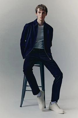 Slim Fit Cotton Twill Pants