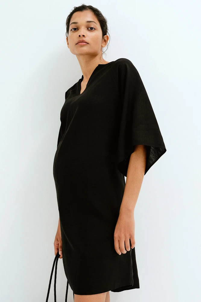 MAMA Before & After Linen-Blend Dress