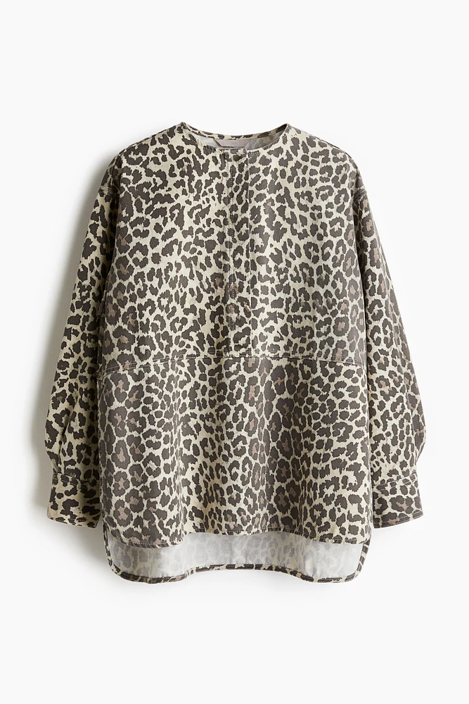 Pullover Twill Blouse