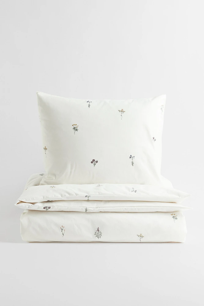 Patterned Twin Duvet Cover Set