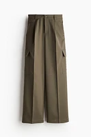 Wide-Leg Cargo Pants