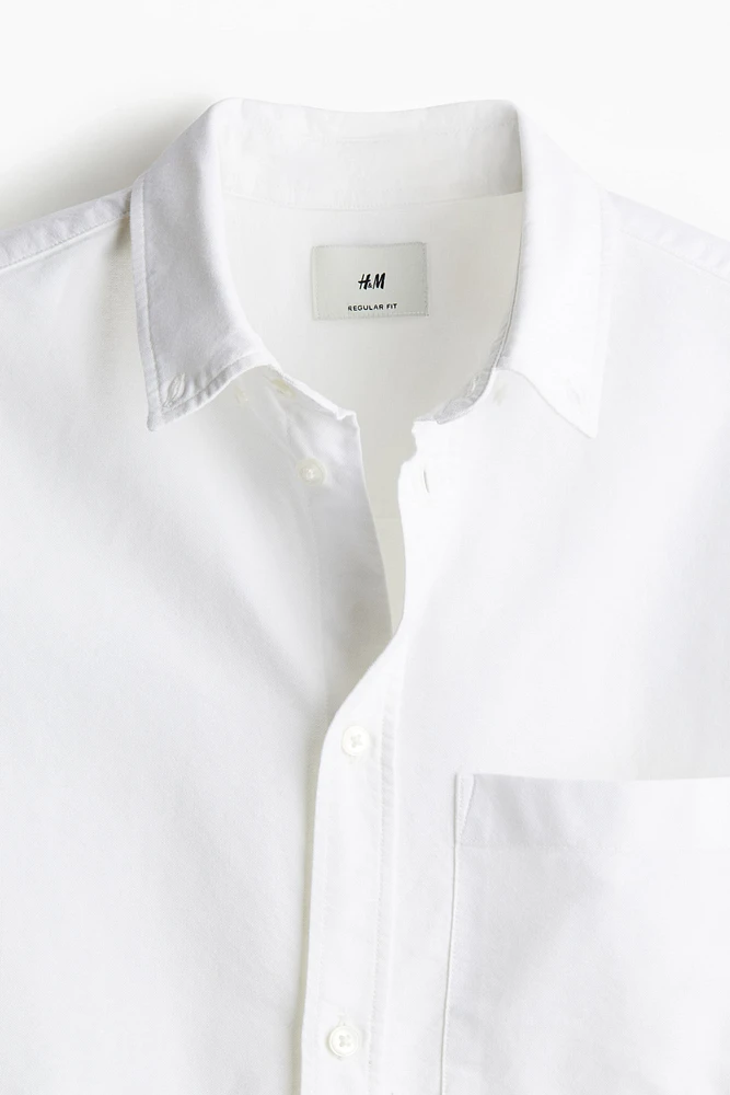 Chemise Oxford Coupe Classique manches courtes