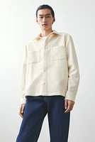 Loose-Fit Waffled Overshirt