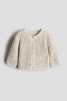 Patent-Knit Cardigan