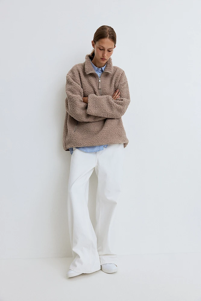 Half-zip Teddy Jacket