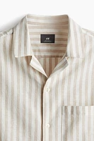 Regular Fit Linen-blend Shirt