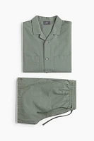 Chemise et short de pyjama en crépon