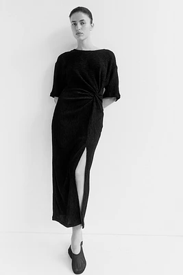 Robe maxi avec détail torsadé