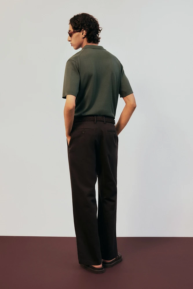 Regular-Fit Fine-Knit Polo Shirt