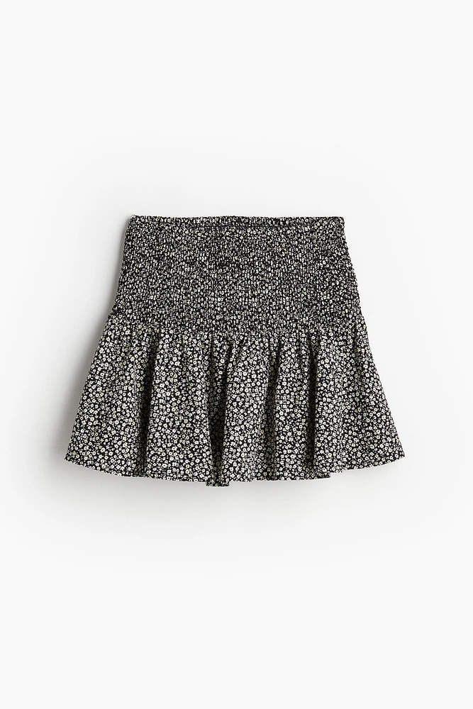 Smocked Mini Skirt