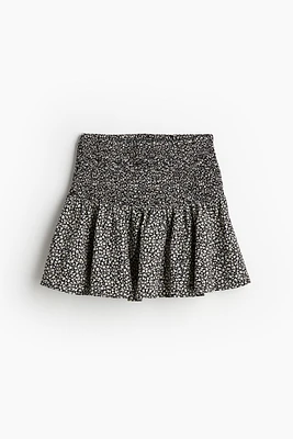 Smocked Mini Skirt