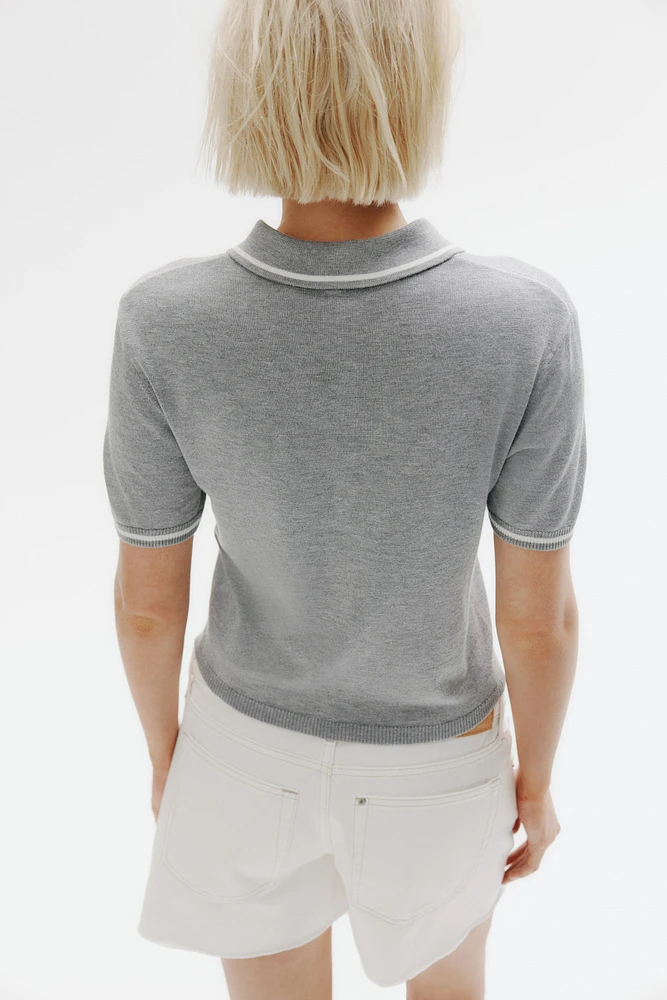 Polo en maille fine