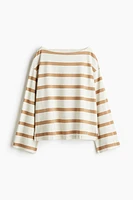 Boat-Neck Cotton Top