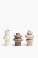 3-pack Mini Stoneware Vases