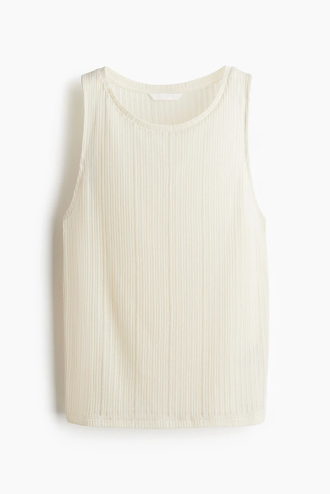 Rib-knit vest top