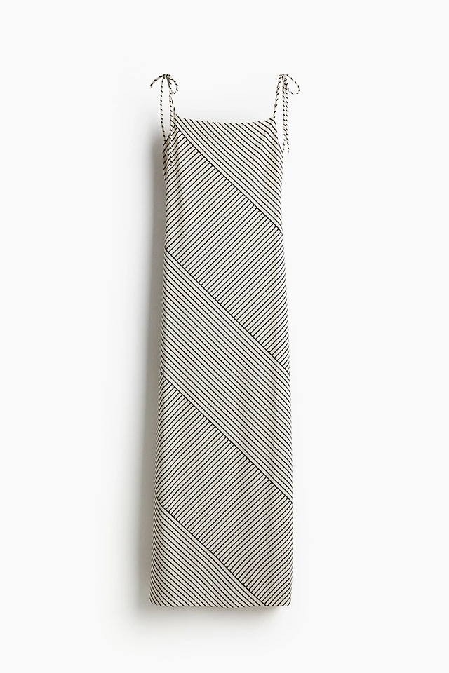 H&M Tie-shoulder-strap Midi Dress | Liberty Center